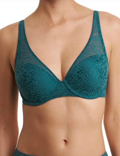 Pretty Smooth Full Fit Contour Underwire Bra - Emerald Blue