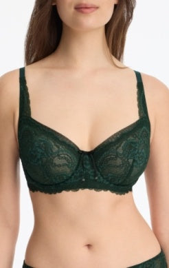 Minx Balconette Bra - Spruce Green