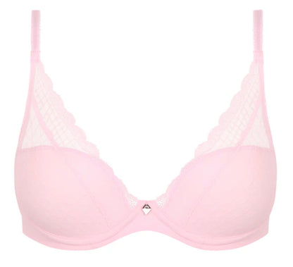Norah Chic Plunge T-Shirt Bra - Candy Pink