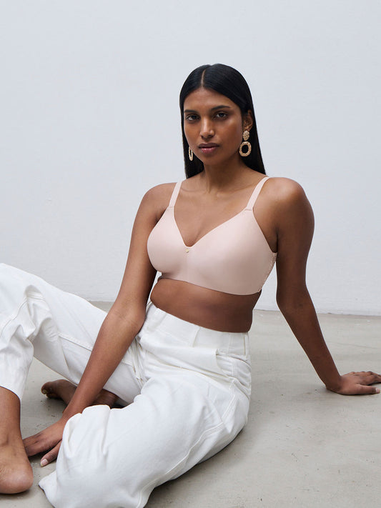 C Jolie Smooth Wireless T-shirt Bra - Organic Rose