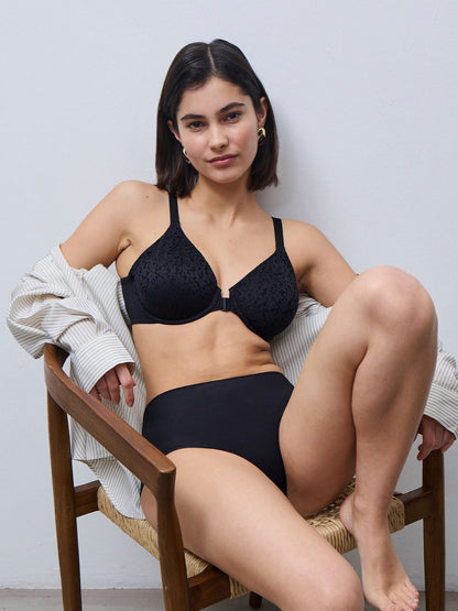 Norah - Comfort Front Closure Bra - Black