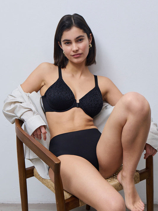 Norah - Comfort Front Closure Bra - Black