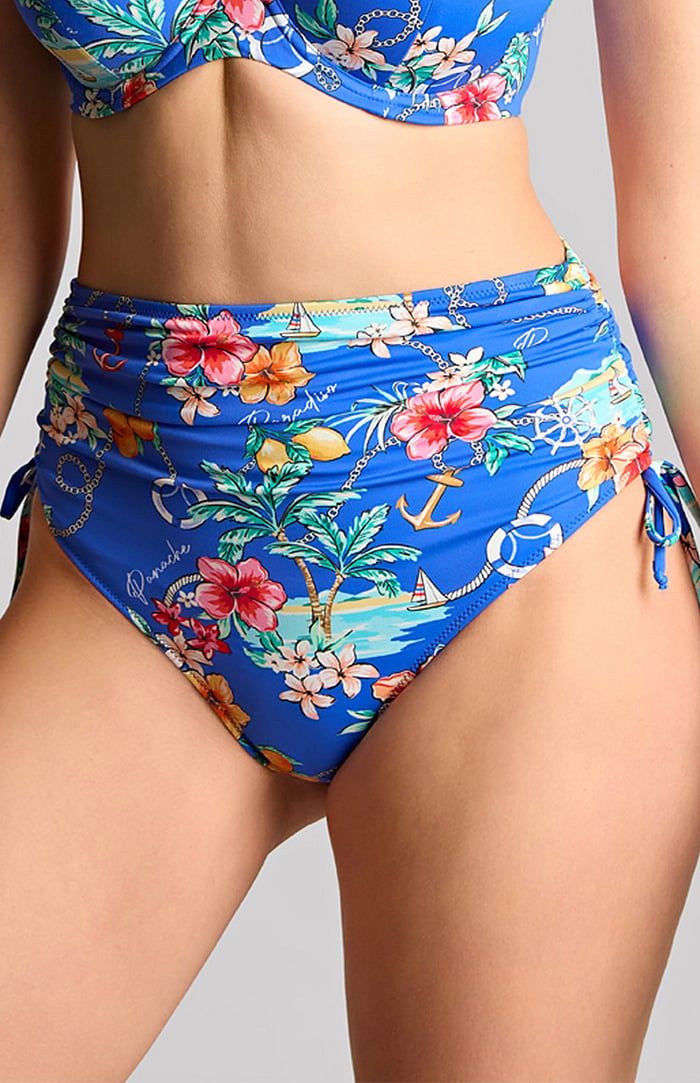 Signature Midi Gather Swim Brief - Paradiso