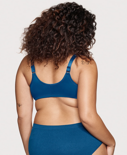 Front-Closure WonderWire Bra - Dark Denim