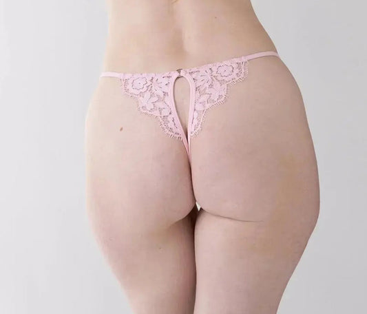 Frisson Ouvert Thong - Rose