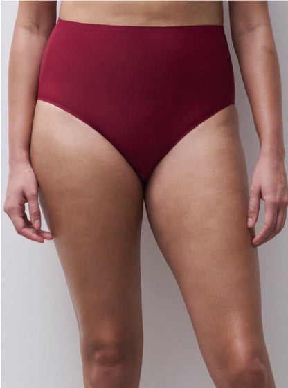 Soft Stretch High Waist Brief - Red Raspberry / Sedona (XS - XL)
