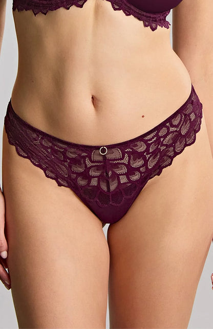 Allure Thong - Plum