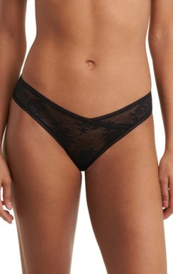 Love Lace Thong - Black