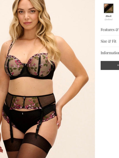 Eliyse Suspender - Black