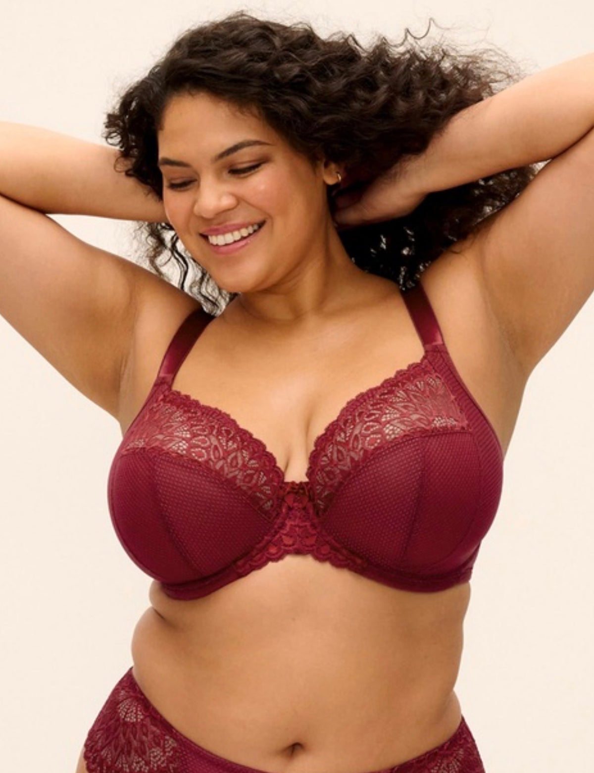 Tiernie Stretch Plunge Bra - Tibetan Red