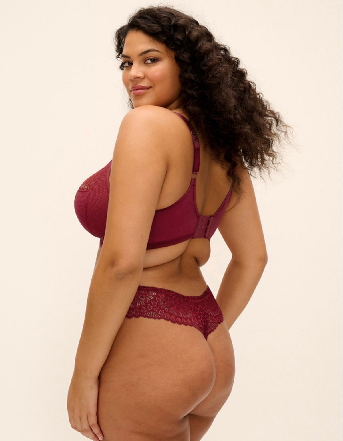Tiernie Stretch Plunge Bra - Tibetan Red