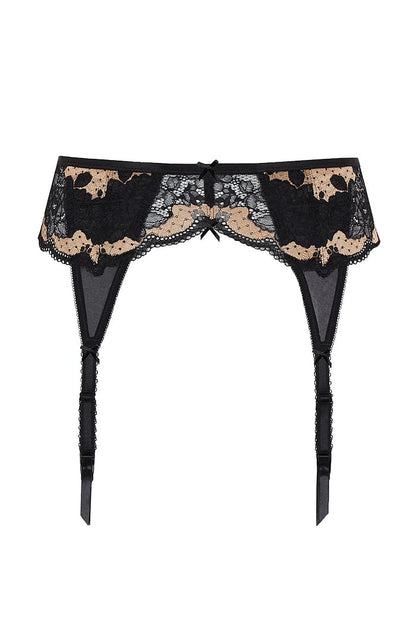 Clara Suspender - Black/Vintage Gold