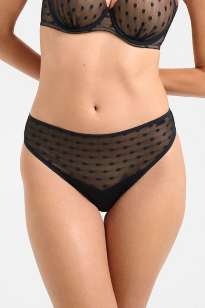 Retro Dots Brief - Black