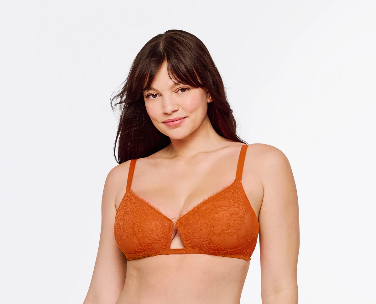 Crisanta Curvy Bralette - Zucca Orange