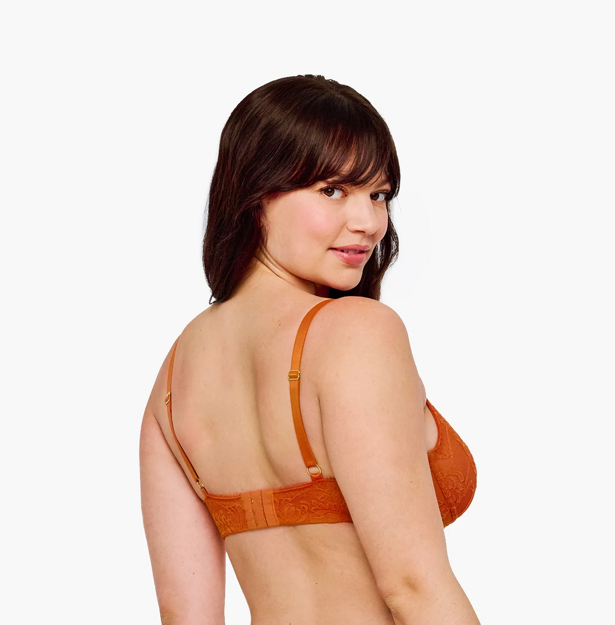Crisanta Curvy Bralette - Zucca Orange