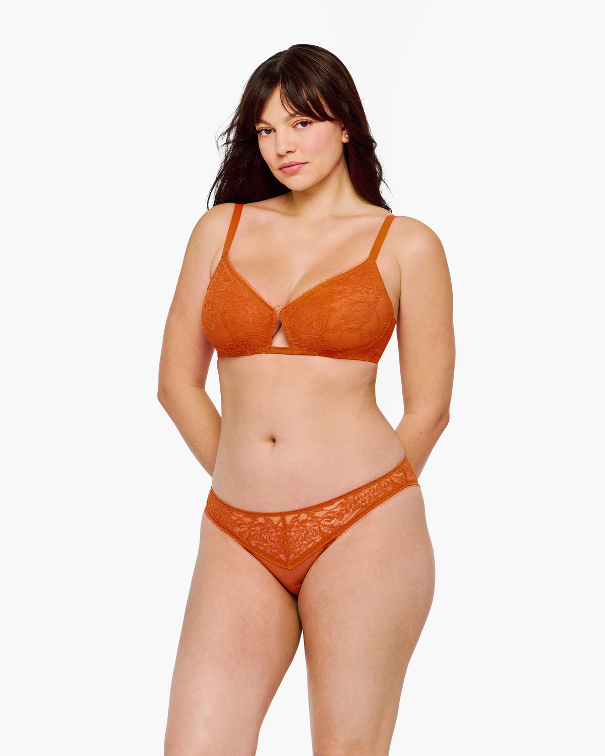 Crisanta Curvy Bralette - Zucca Orange