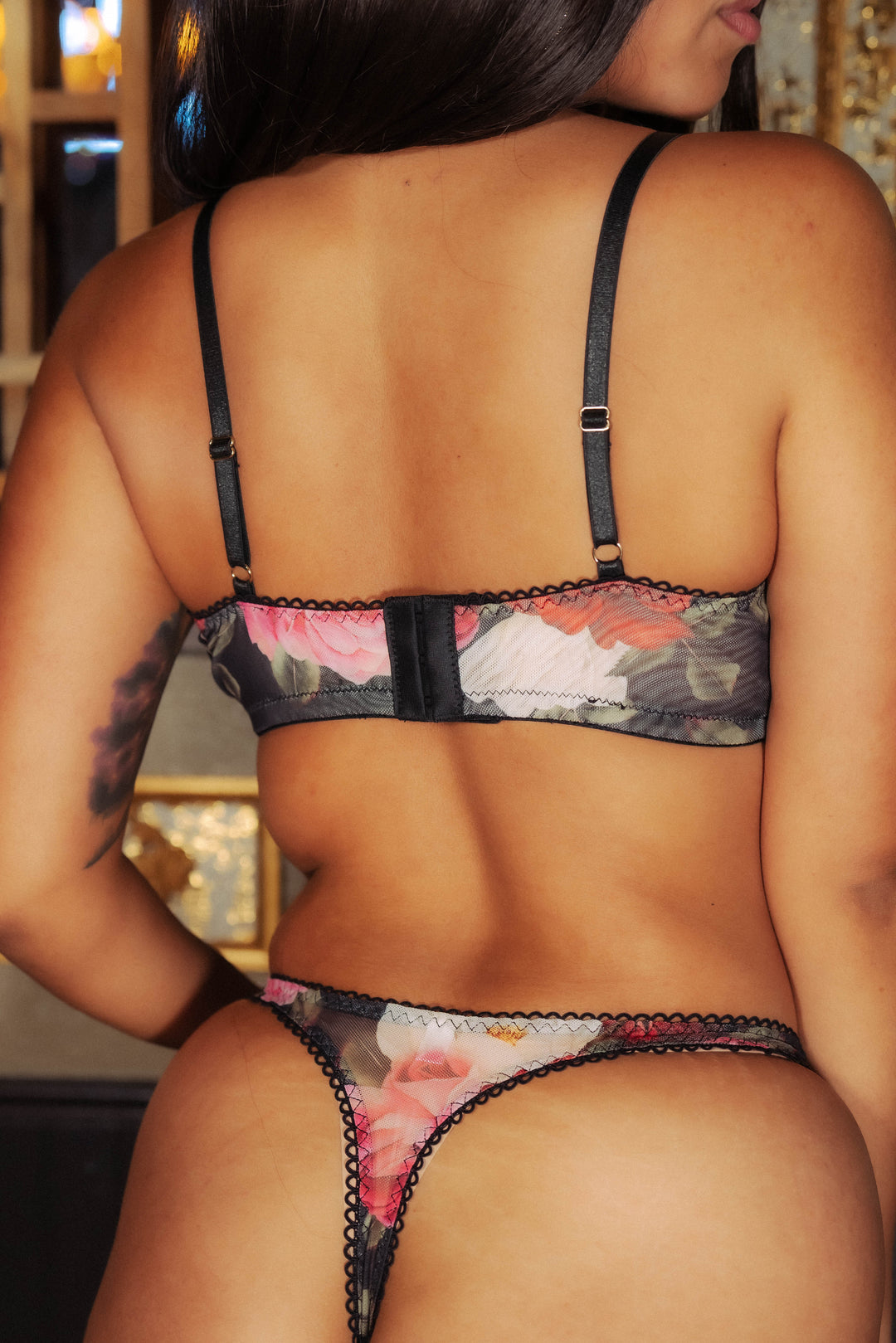 Mesh Bralette - Rose Garden