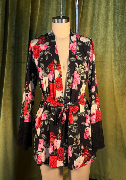 Short Robe - Rose Garden