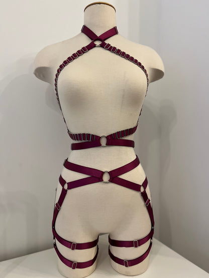 Helix Short - Plum with Silver Hardware