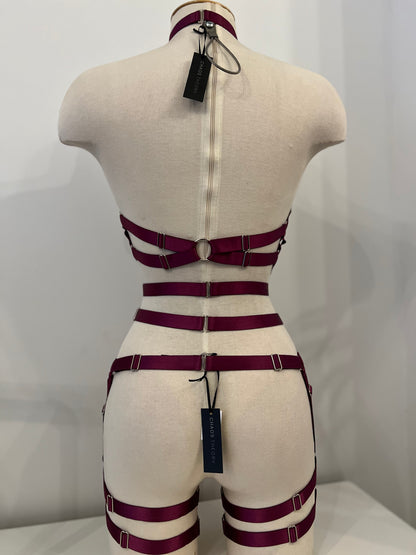 Helix Short - Plum with Silver Hardware