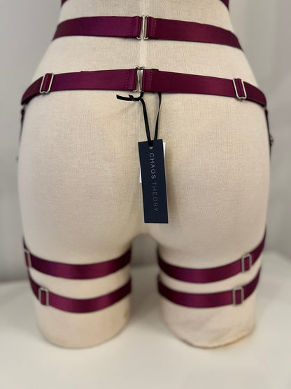 Helix Short - Plum with Silver Hardware