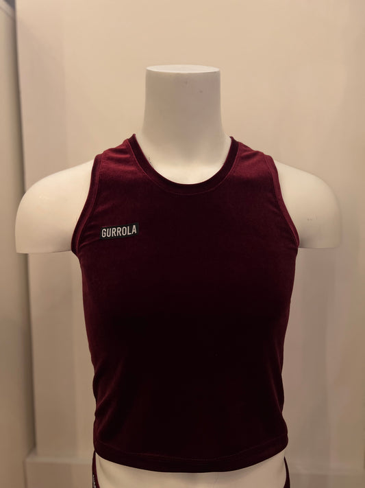 Velvet Cami  - Burgundy