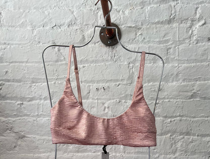 Hustler Crop Bikini Top - Rose Gold