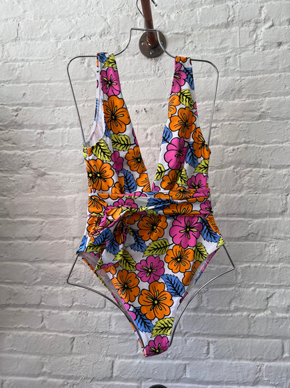 Hustler Wrap Floral Swimsuit