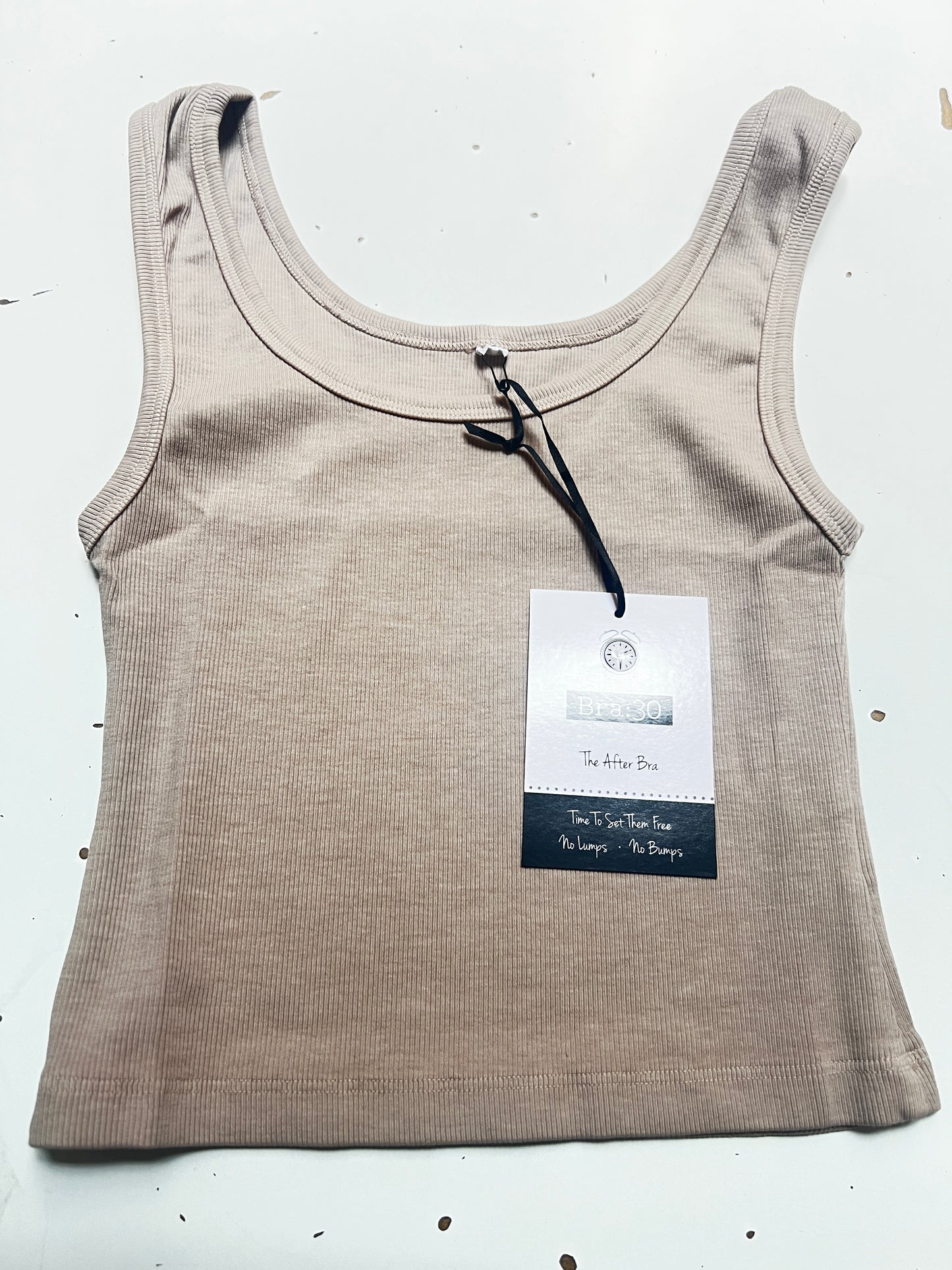 Bra30 Supportive Wireless Bra Crop Top - Jute