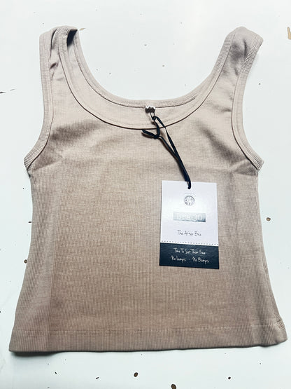 Bra30 Supportive Wireless Bra Crop Top - Jute