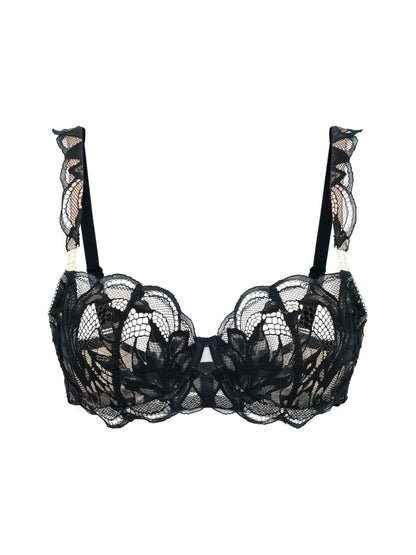Lace Soiree Demi Balconette - Black