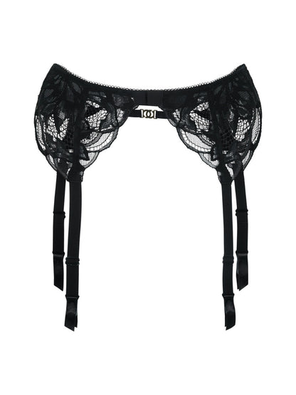 Lace Soiree Suspender - Black