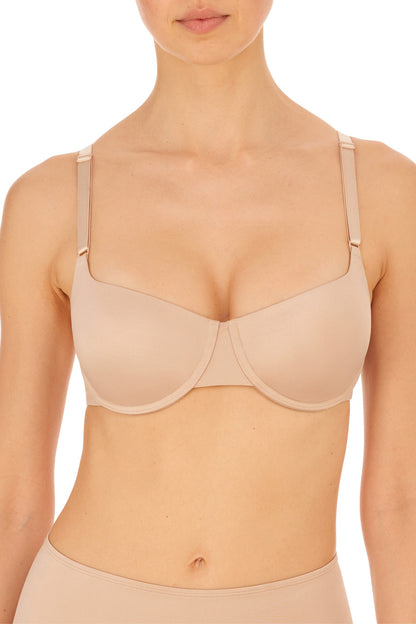 Liquid Convertible Balcony Push-Up Bra - Light Mocha/Beige