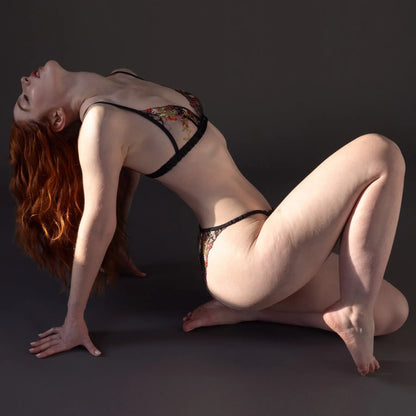 Elysium Triangle Bralette - Obsidian