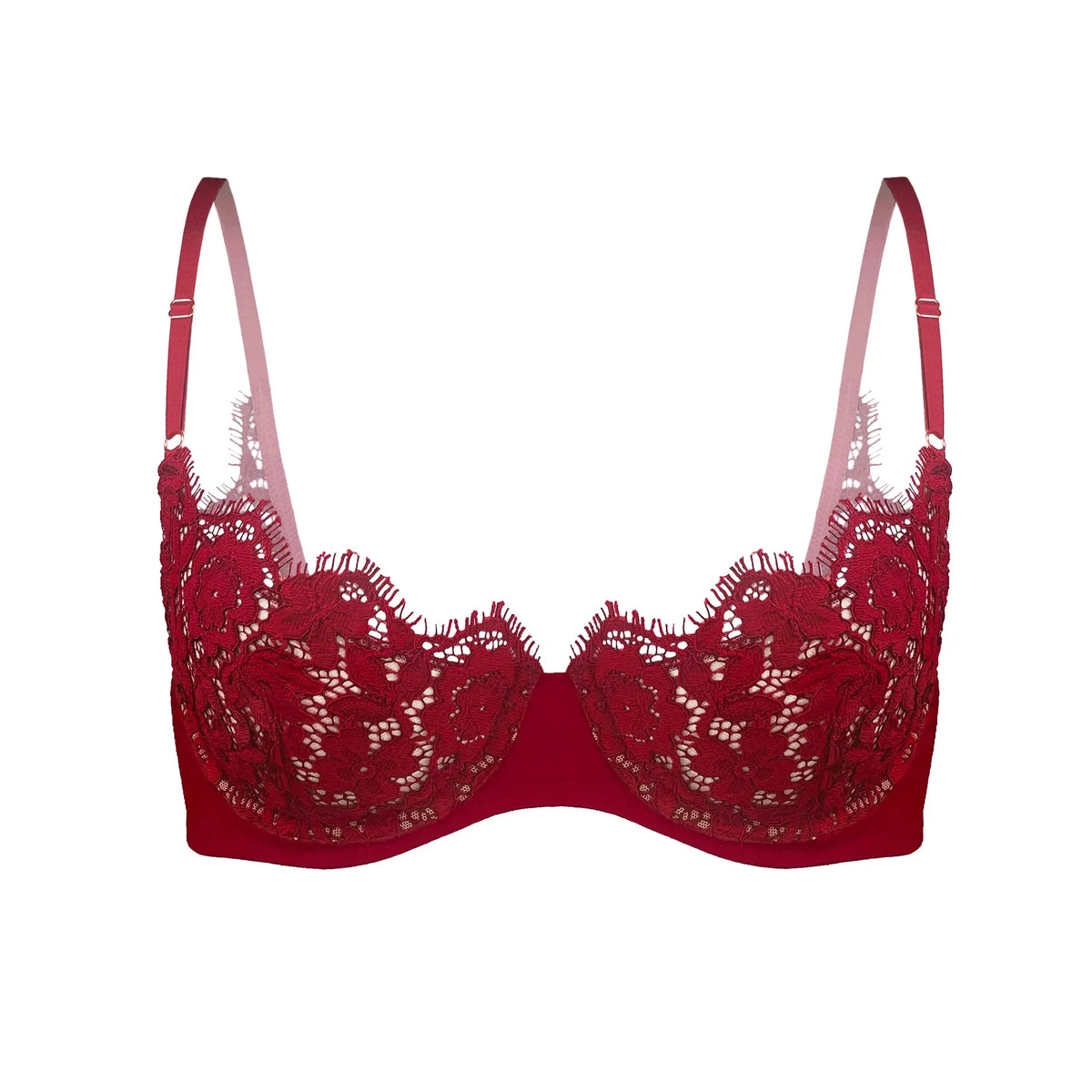Frisson Scoop Demi Bra - bloodstone