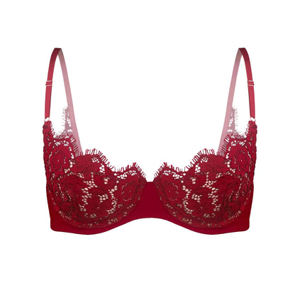 Frisson Scoop Demi Bra - bloodstone