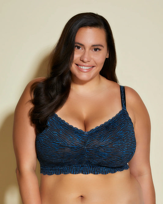 Never Say Never Ultra Curvy Sweetie Bralette - Zebra Malawi