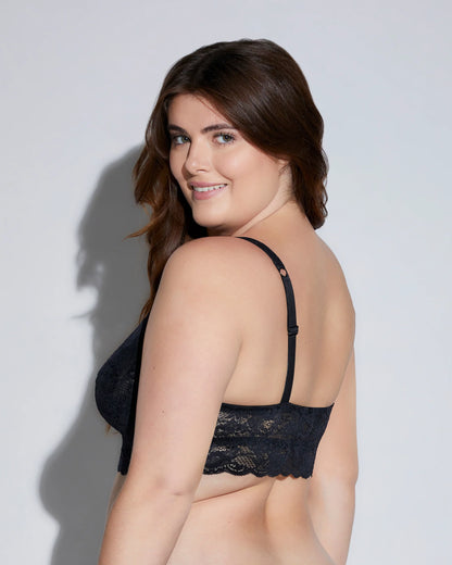 Never Say Never Extended Sweetie  Bralette - Black