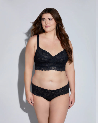 Never Say Never Extended Sweetie  Bralette - Black