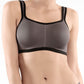 Yogi Contour Convertible Sports Bra - Grey/Black