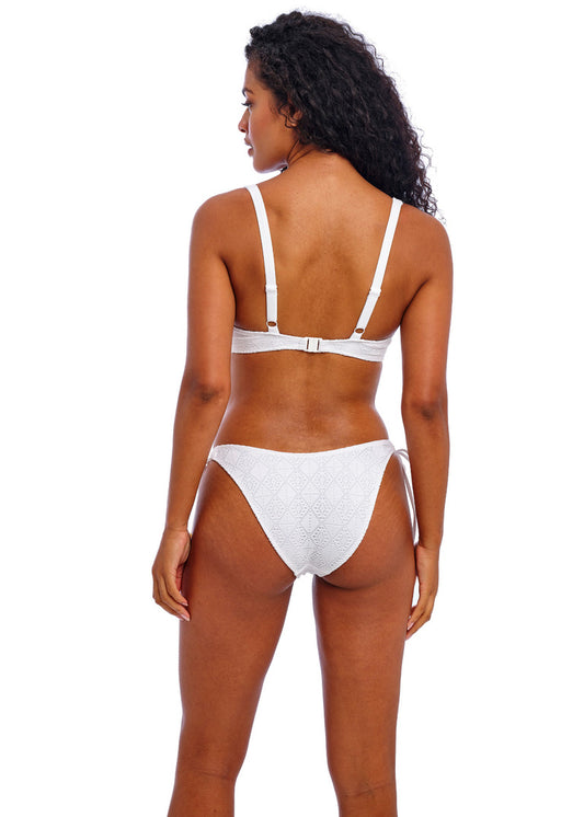 Nomad Nights High Apex Bikini Top - White