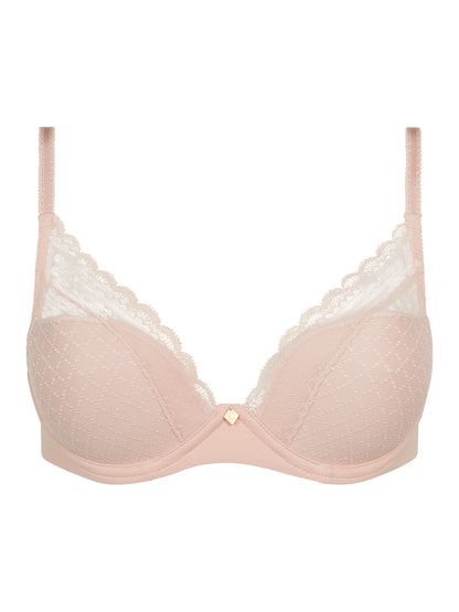 Norah Chic Plunge T-Shirt Bra - Nude Rose