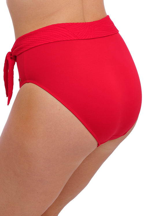 Ottawa High Waist Bikini Brief - Radiant Red