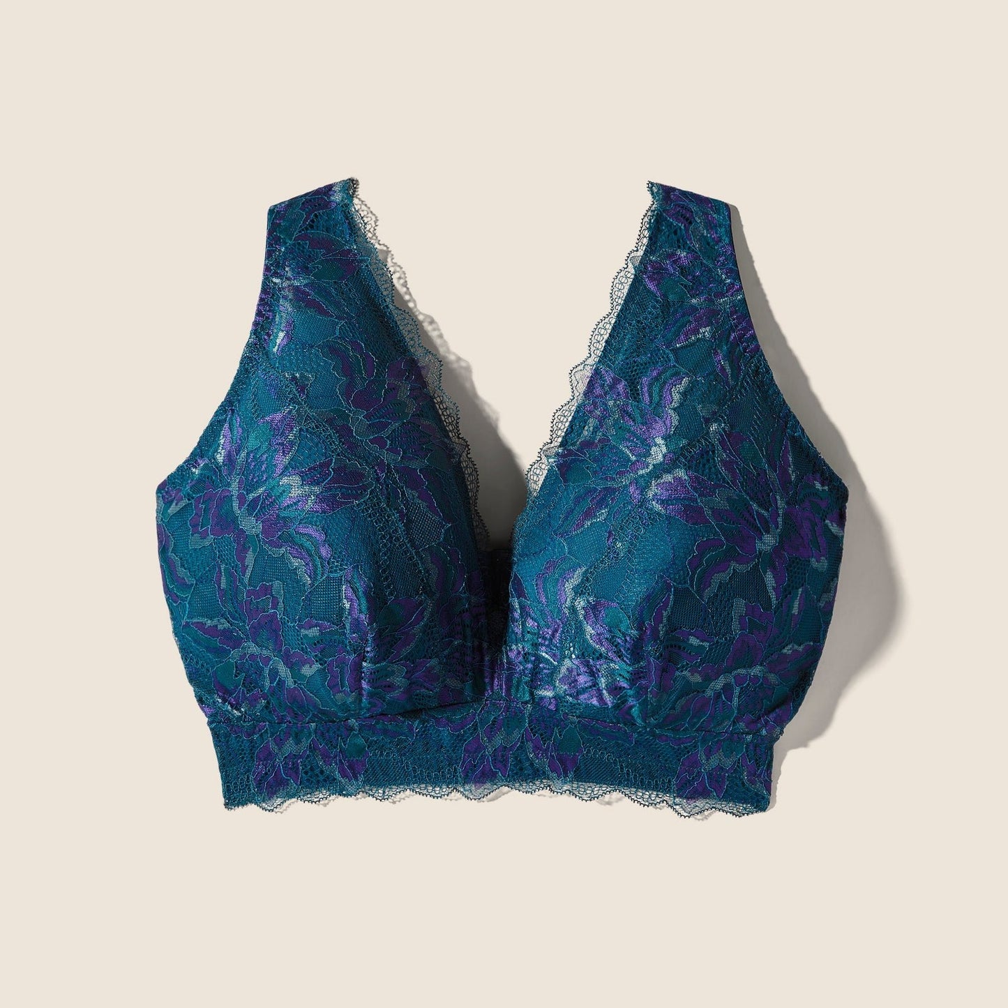 Paradiso Super Curvy Longline Bralette - Mirtillo