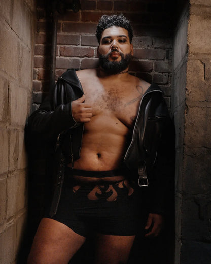 Smokin Mirrors Boxer Brief - Black