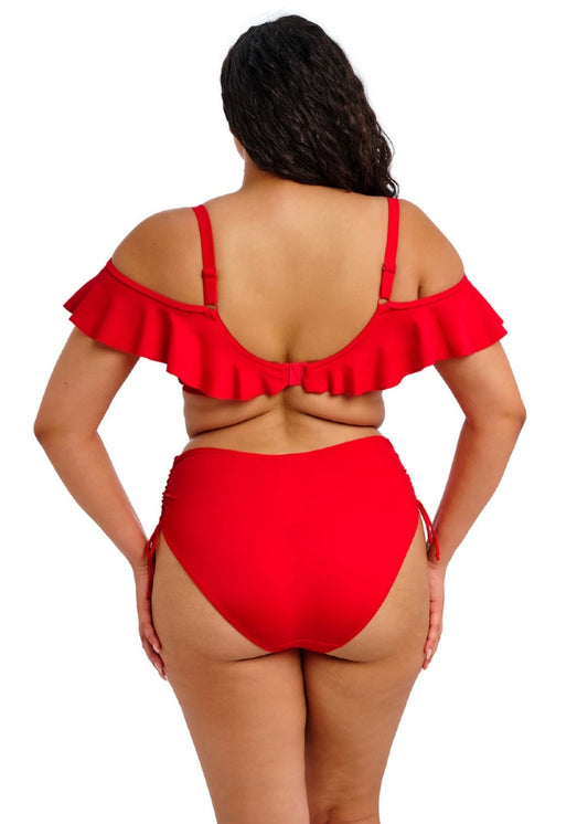 Plain Sailing Lava Underwire Plunge Bikini Top - Red
