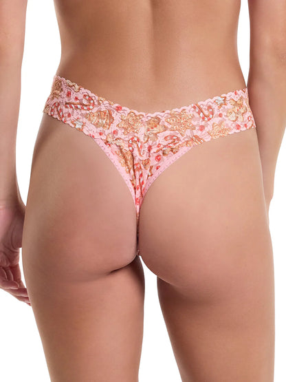 Signature Lace Original Rise Thong - Gingerbread