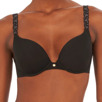 Pure Luxe Push-Up Underwire Bra - Black