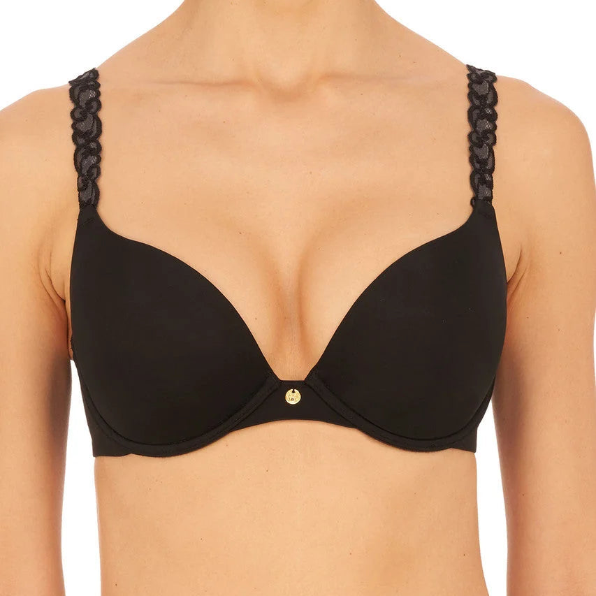 Pure Luxe Push-Up Underwire Bra - Black