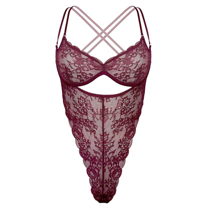 Rush Ouvert Bodysuit - Burgundy